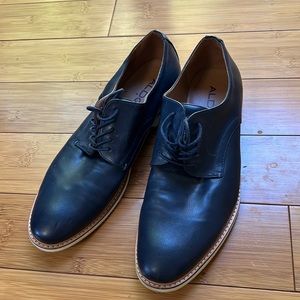 Mens Aldo Dark Navy Blue Dress Shoe M 11
